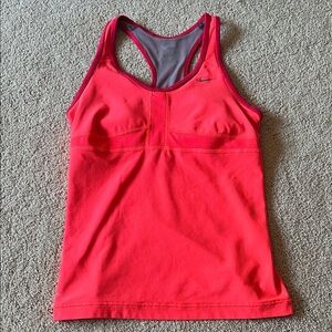 Nike Coral-Pink Racerback Dri-FIT Tank